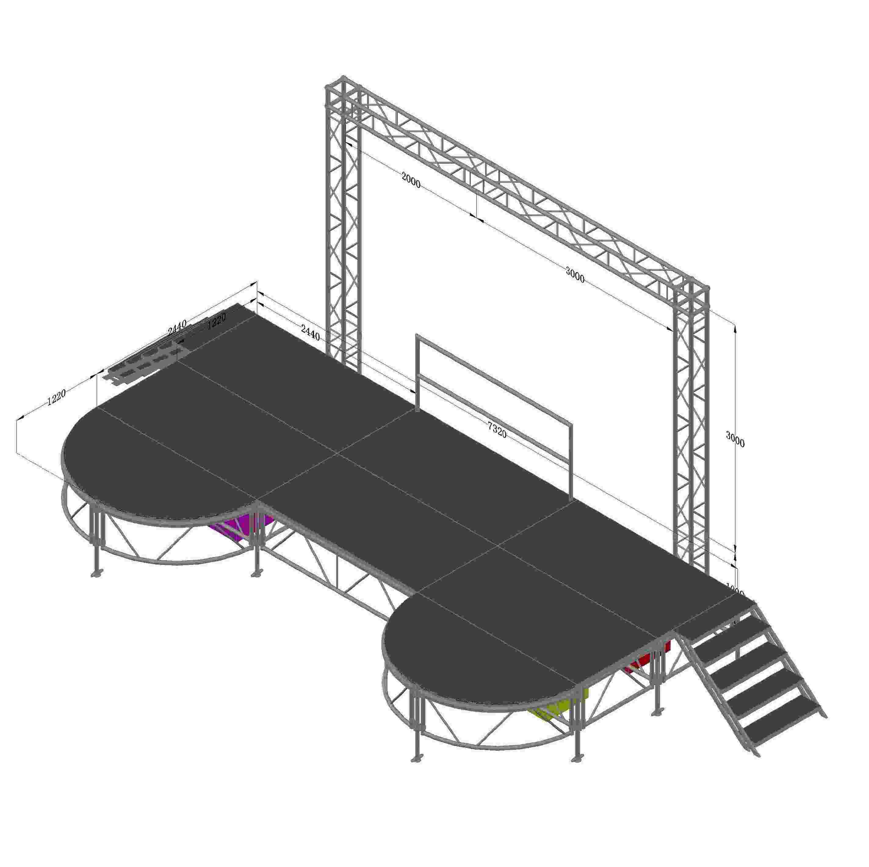 Custom Aluminum Stage Platform