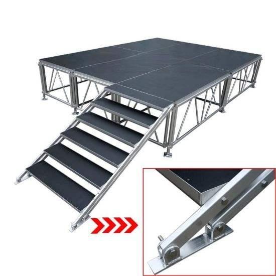 Aluminum Modular Stage with Portable Truss Floor 19.52x9.76m