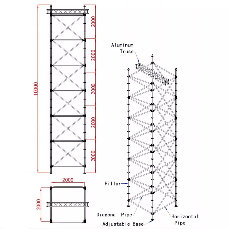 10m layher tower