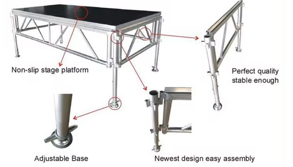 aluminum stage 