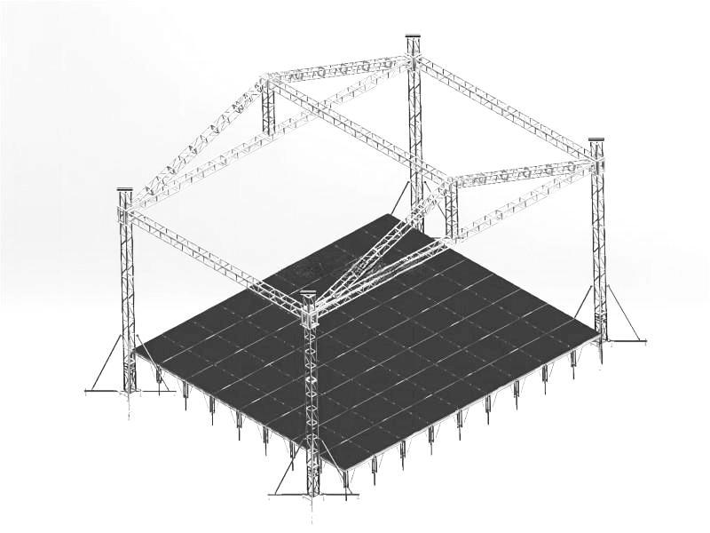 Professional Roof Truss Wedding Concert Stage 10x7x7m