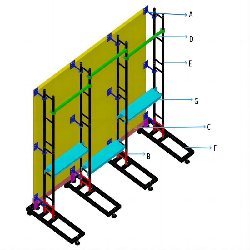 Stacking Truss Support